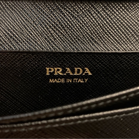 Prada Nero (Black) Saffiano Leather Card Holder Case - Picture 9 of 15
